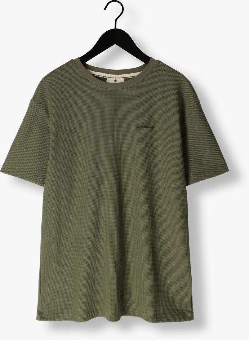 ANERKJENDT olijf anerkjendt t-shirt akkikki s/s waffle tee