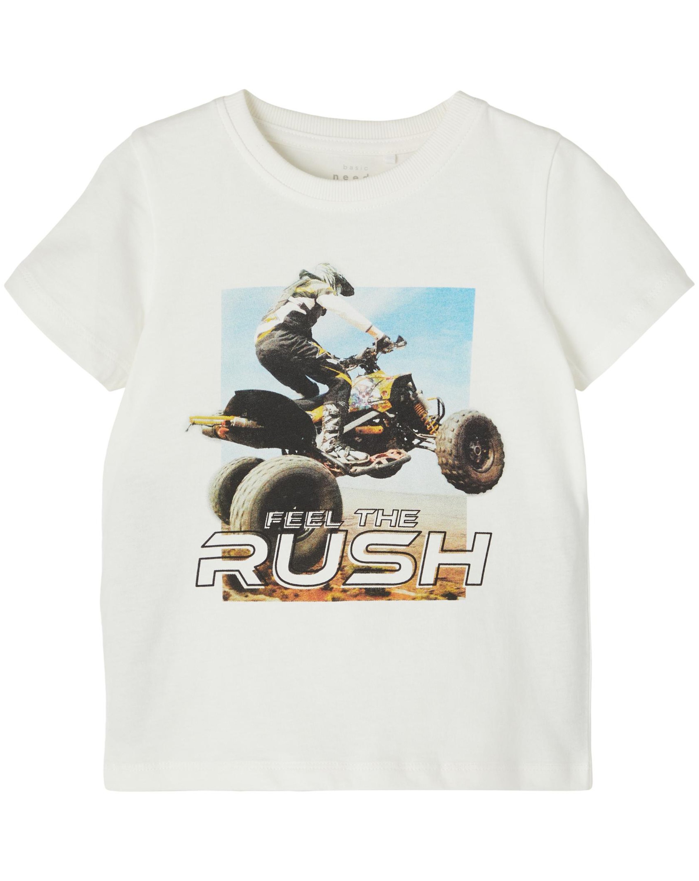 T-Shirt NMMVOTO RUSH in white alyssum