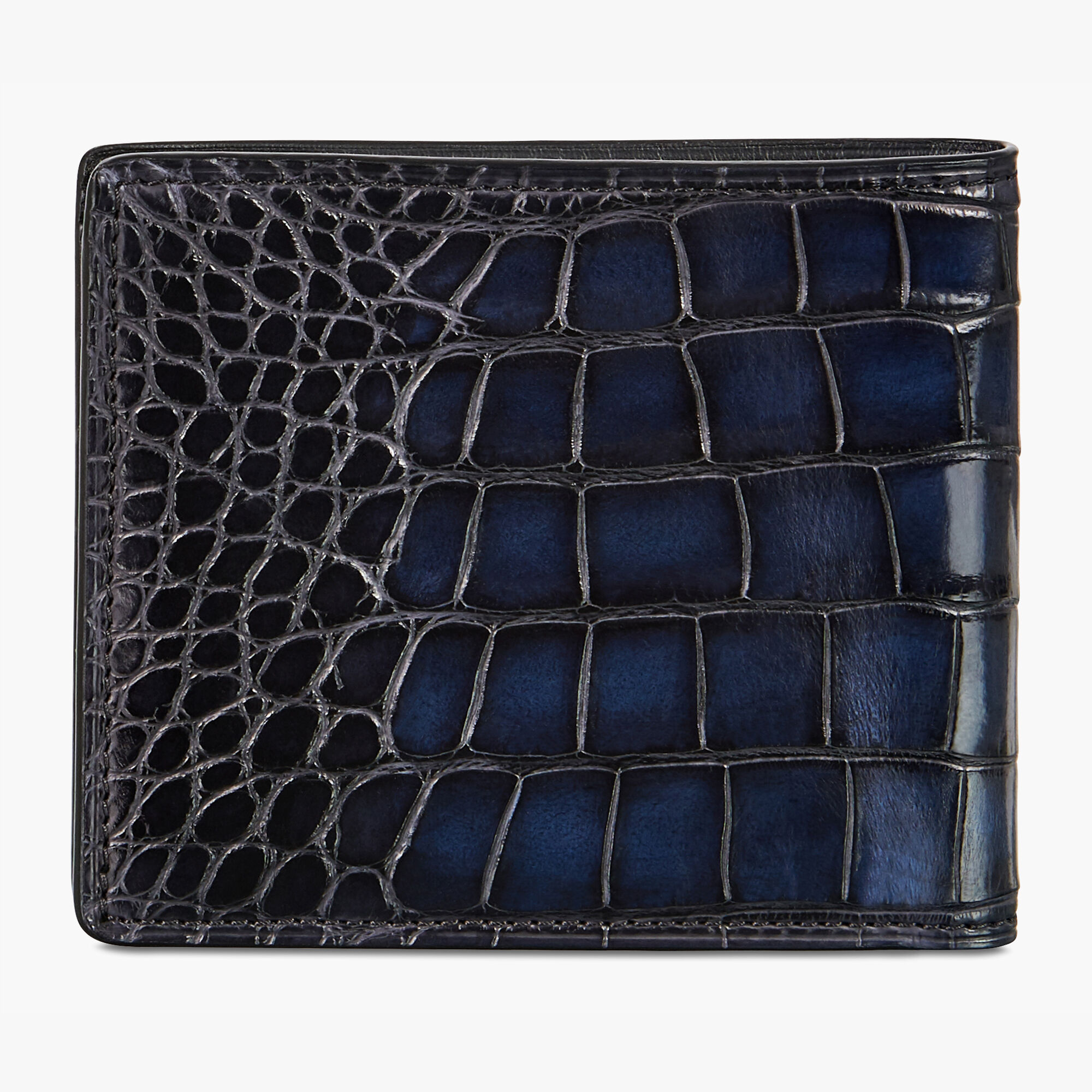 Portefeuille Compact Makore En Cuir D'Alligator