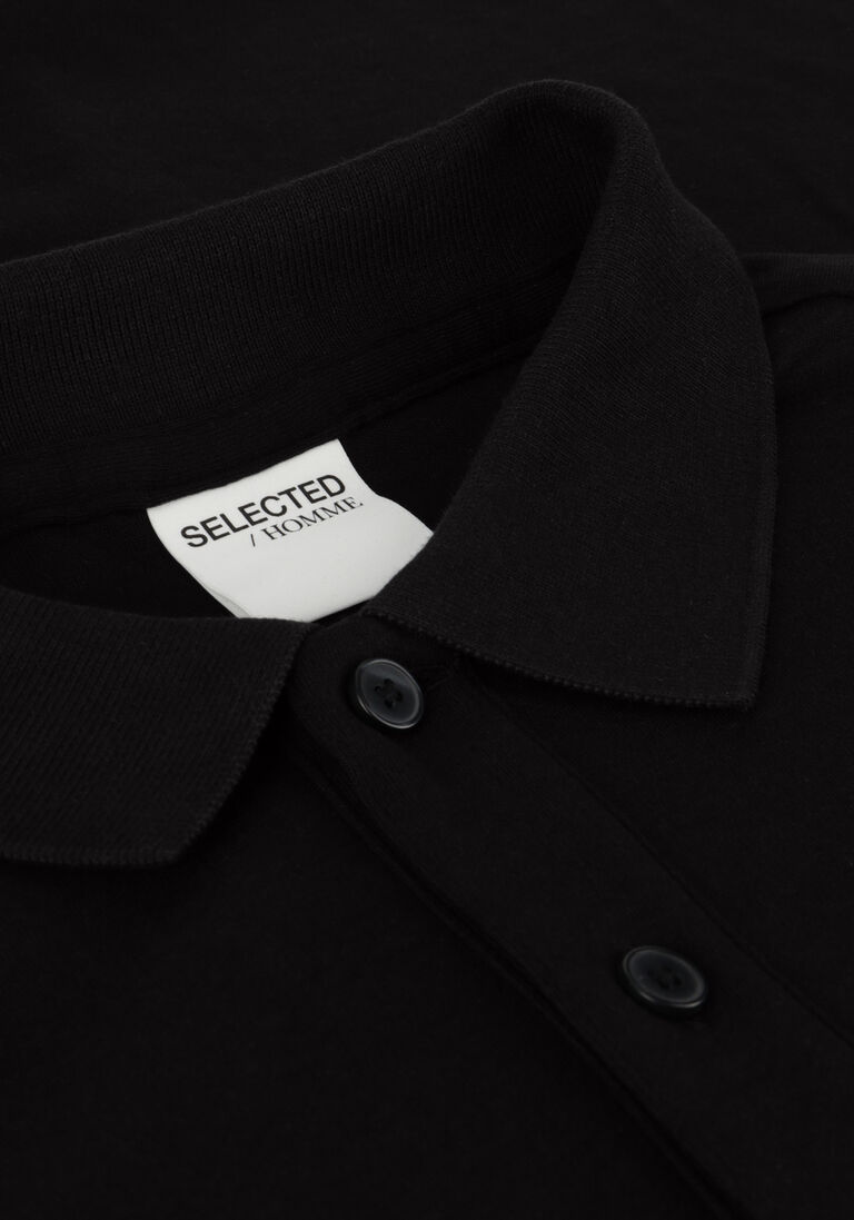 SELECTED HOMME zwarte selected homme polo slhslim-toulouse ls polo b noos