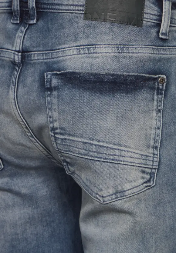 Superslimfit Jeans - dark blue random wash