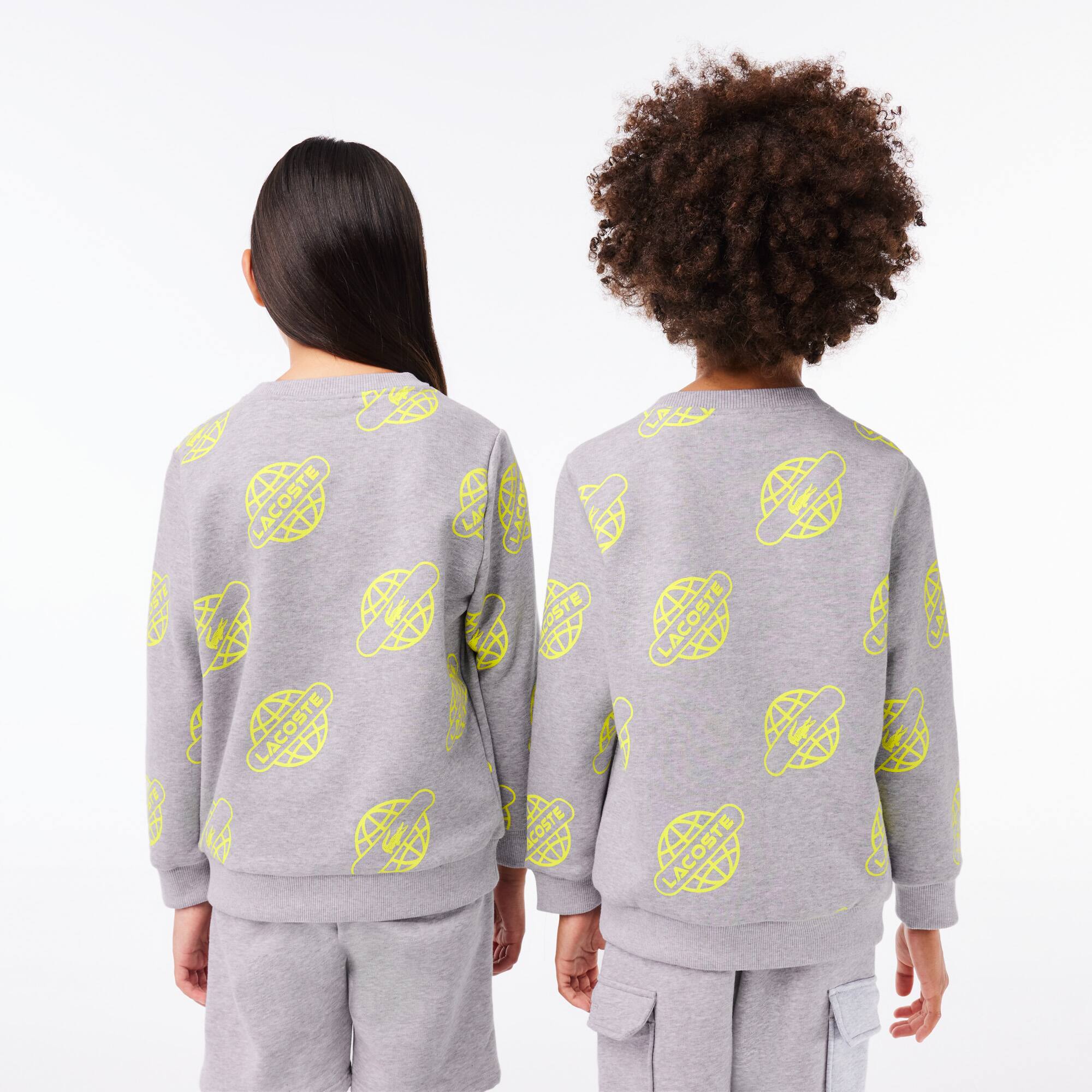 Sweatshirt mit Kontrast-Aufdruck Pullover & Sweatshirts - Grau - Lacoste - Kinder