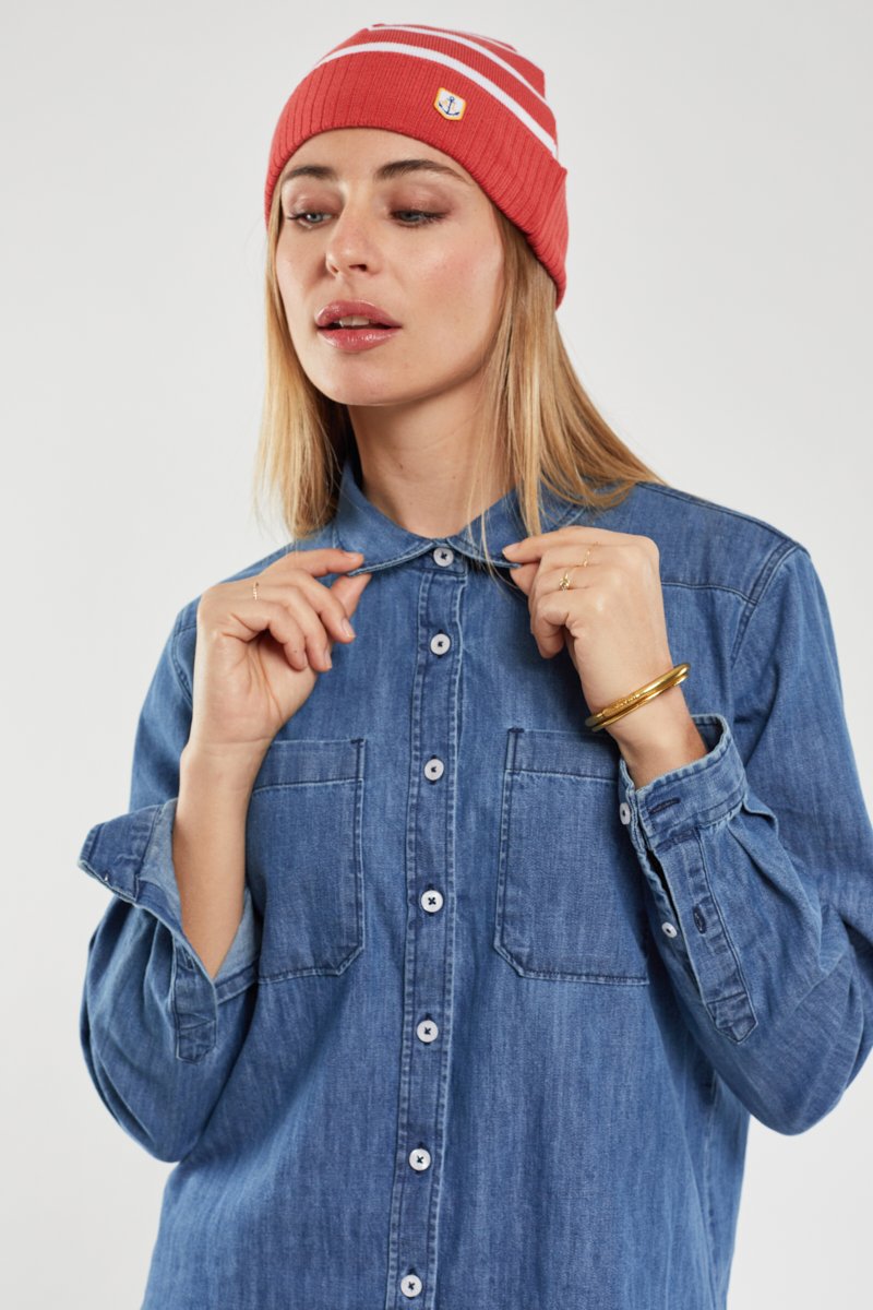 Bonnet rayé - laine