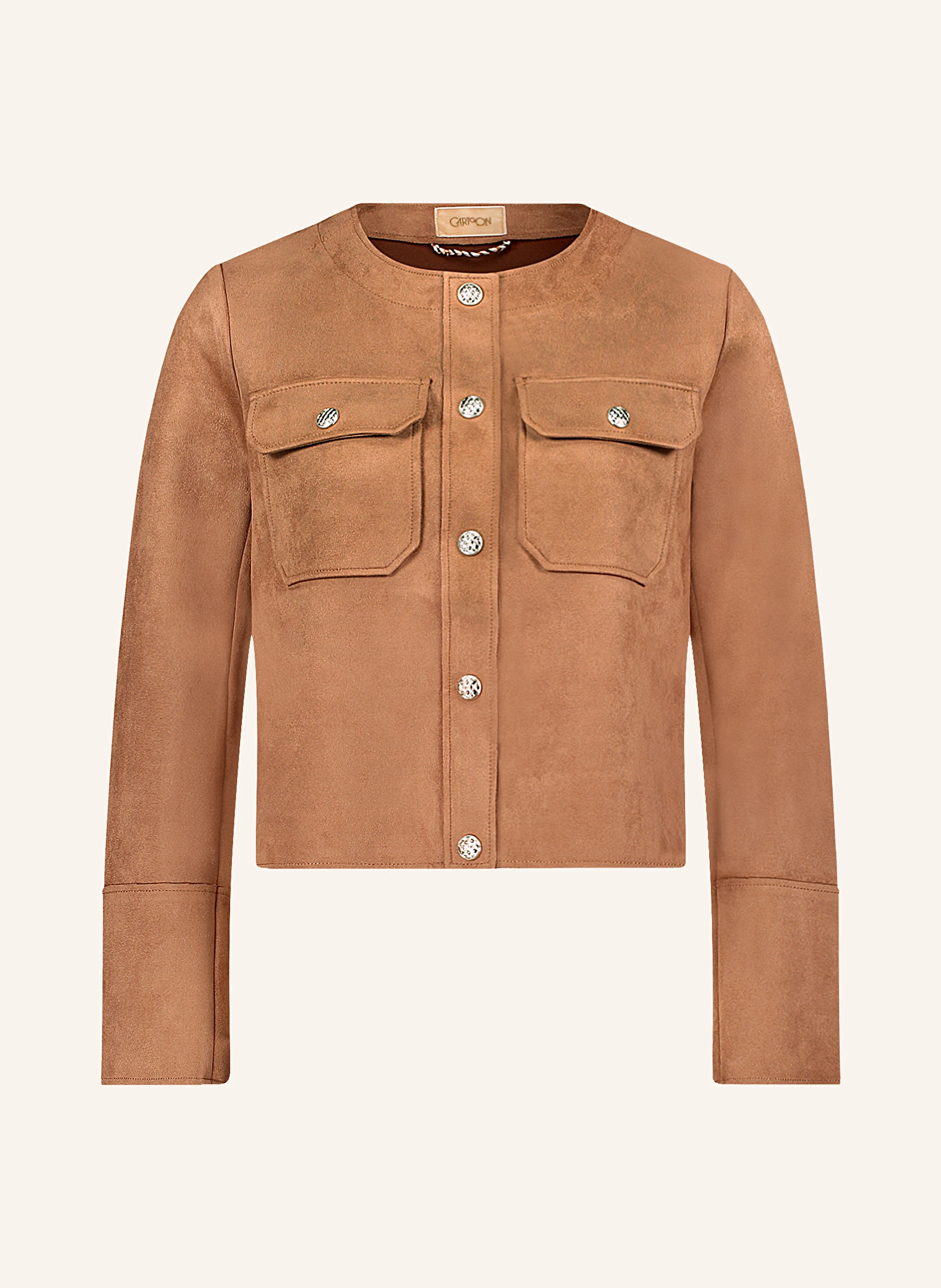 CARTOON Kastenjacke in Lederoptik
