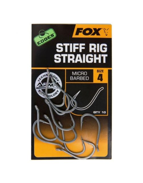 Fox Edges Armapoint Stiff Rig Straight - Haak - Size 5