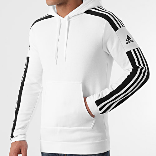 Sweat Capuche A Bandes GT6637 Blanc