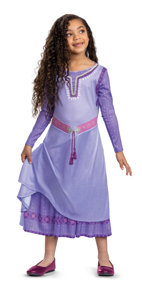 Disguise - Asha Deluxe Kostume - Str 128