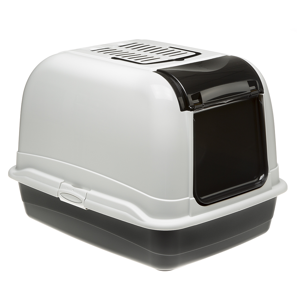 Ferplast maxi bella cabrio box toilette ferplast chats nettoyage facile poignée