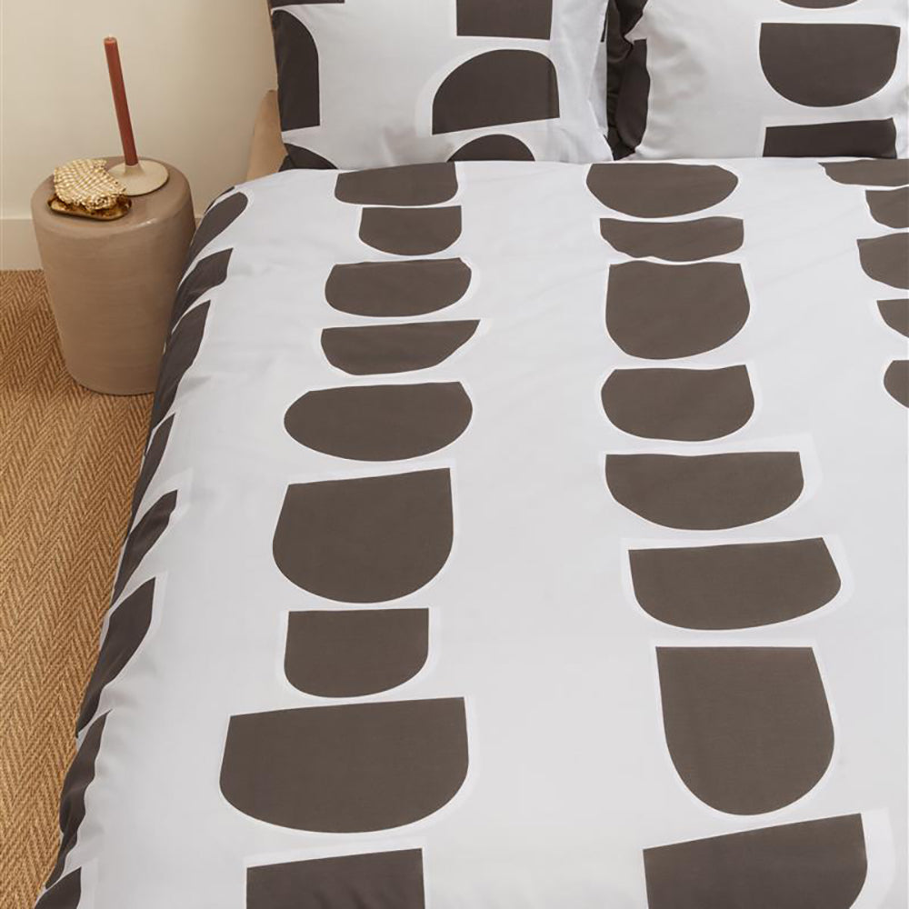 vtwonen Moons Dekbedovertrek 240 x 200/220 cm - Bruin
