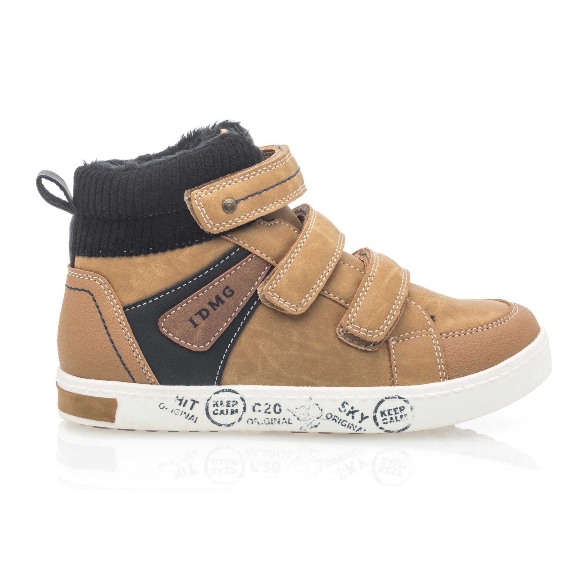 Baskets hautes Garçon cognac