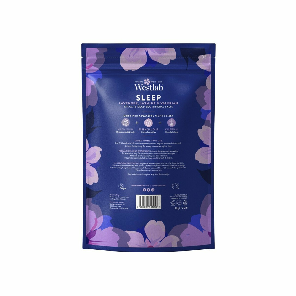 Westlab 100% Natuurlijk Badzout Sleep1000 gr