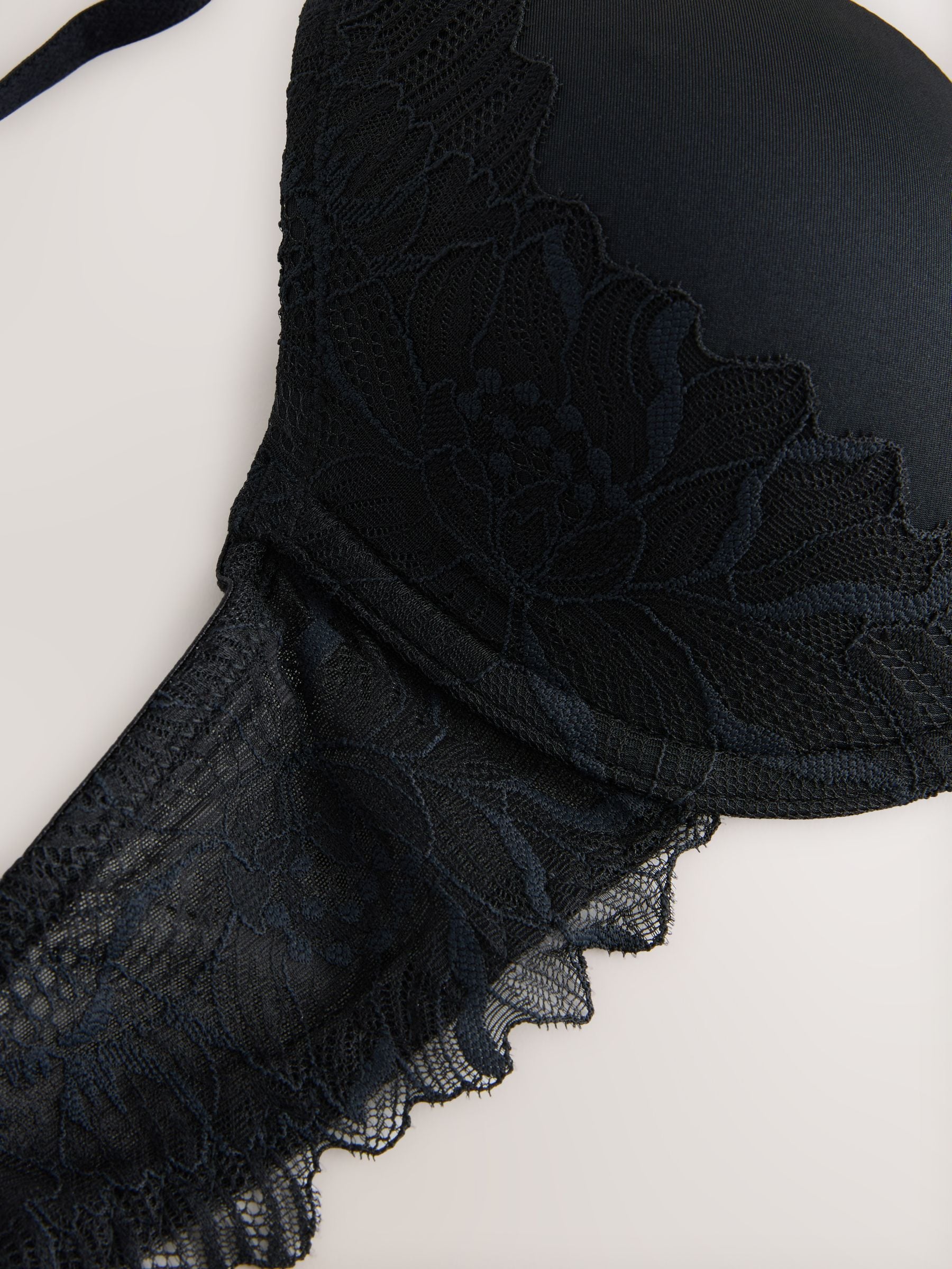 Zwart - Lipsy Underwired Padded Plunge Bra