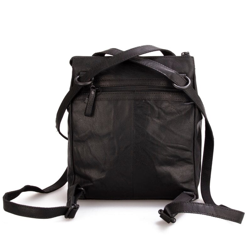 Spikes & Sparrow Bronco Chicago Backpack / Shoulderbag Black