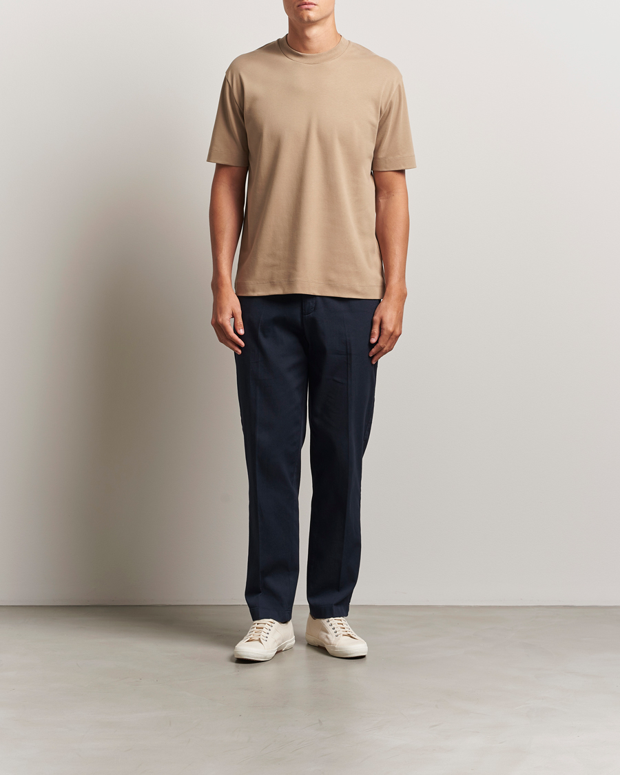 Sunspel Heavy Weight Supima Cotton T-Shirt Dune