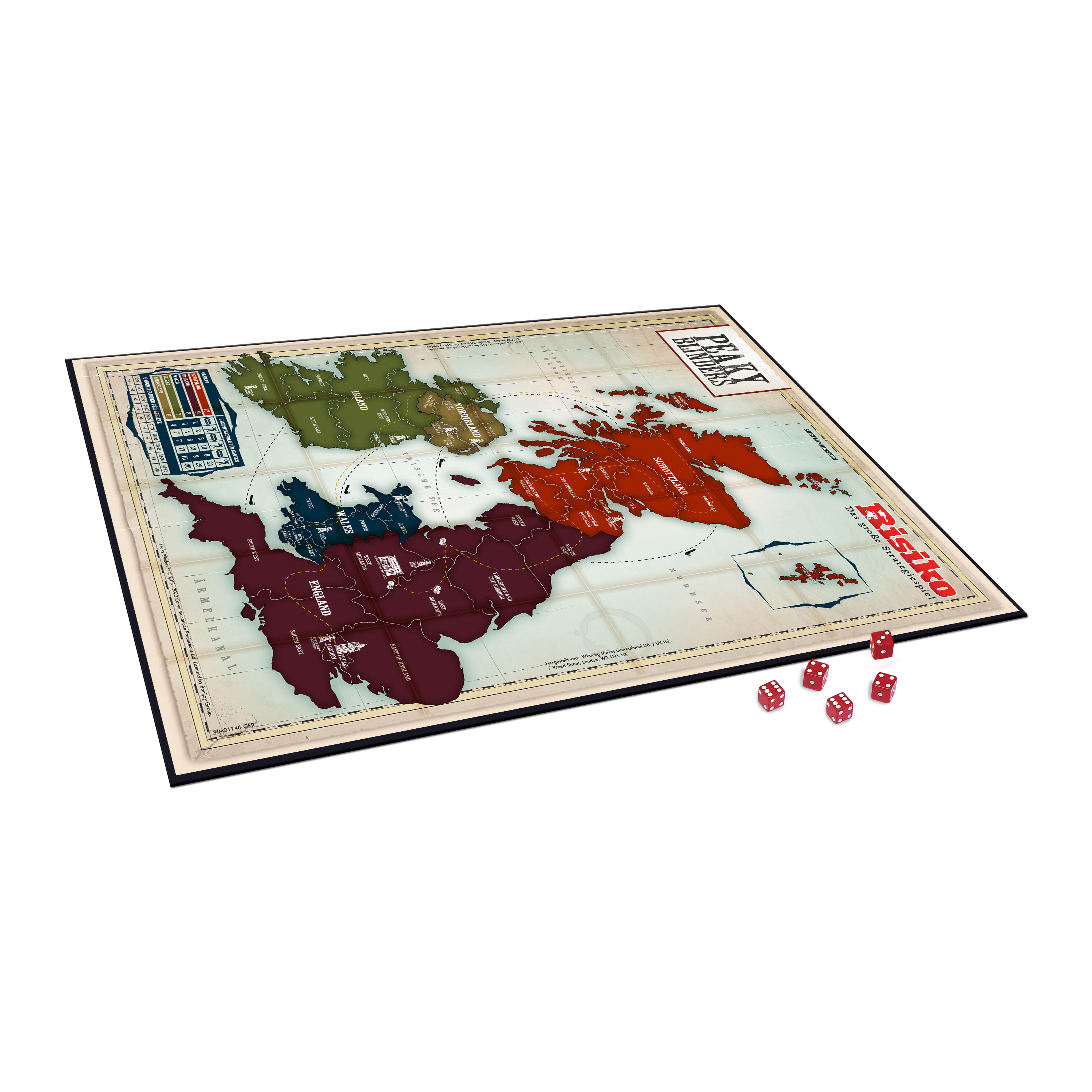Risiko - Peaky Blinders deutsch Gesellschaftsspiel Brettspiel Strategiespiel