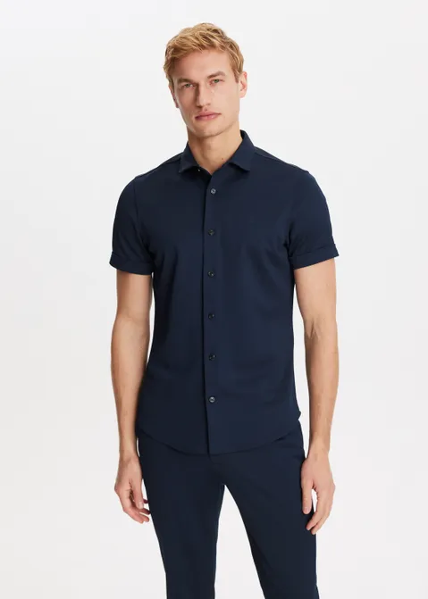 Overhemd tech blauw (BLW.D)