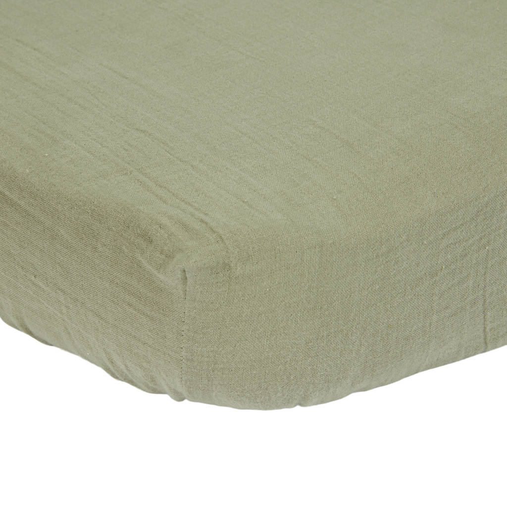 hydrofiel ledikant hoeslaken olive