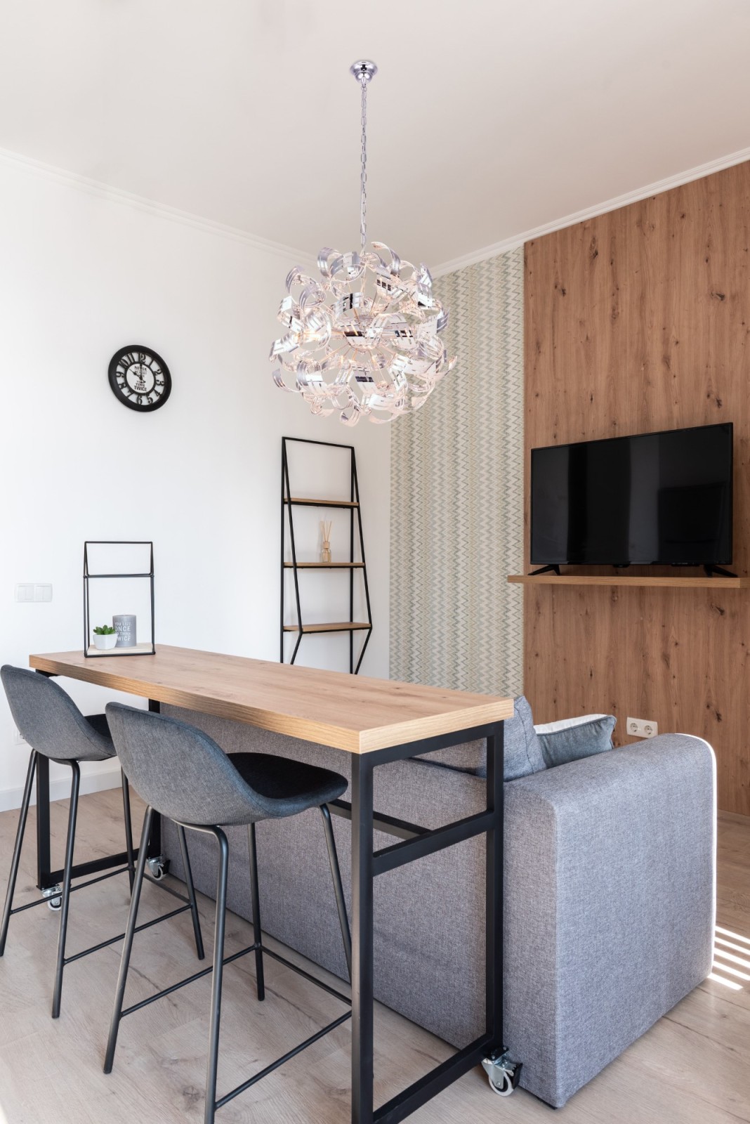 Pendelleuchte - chrom - 4-flammig - 125 cm