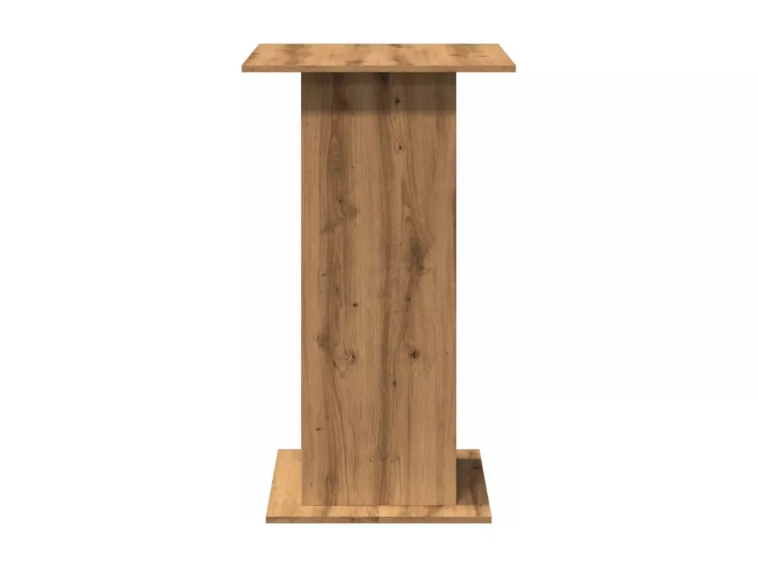 Table de bar avec rangement chêne artisanal bois d’ingénierie