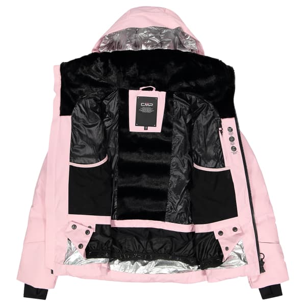 Veste de ski CMP WOMAN JKT FIX HOOD PINK
