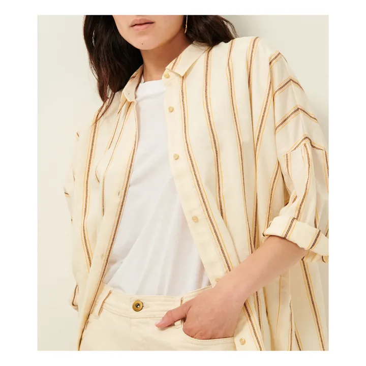 Sessùn Chemise Ample Botan Rayures | Jaune