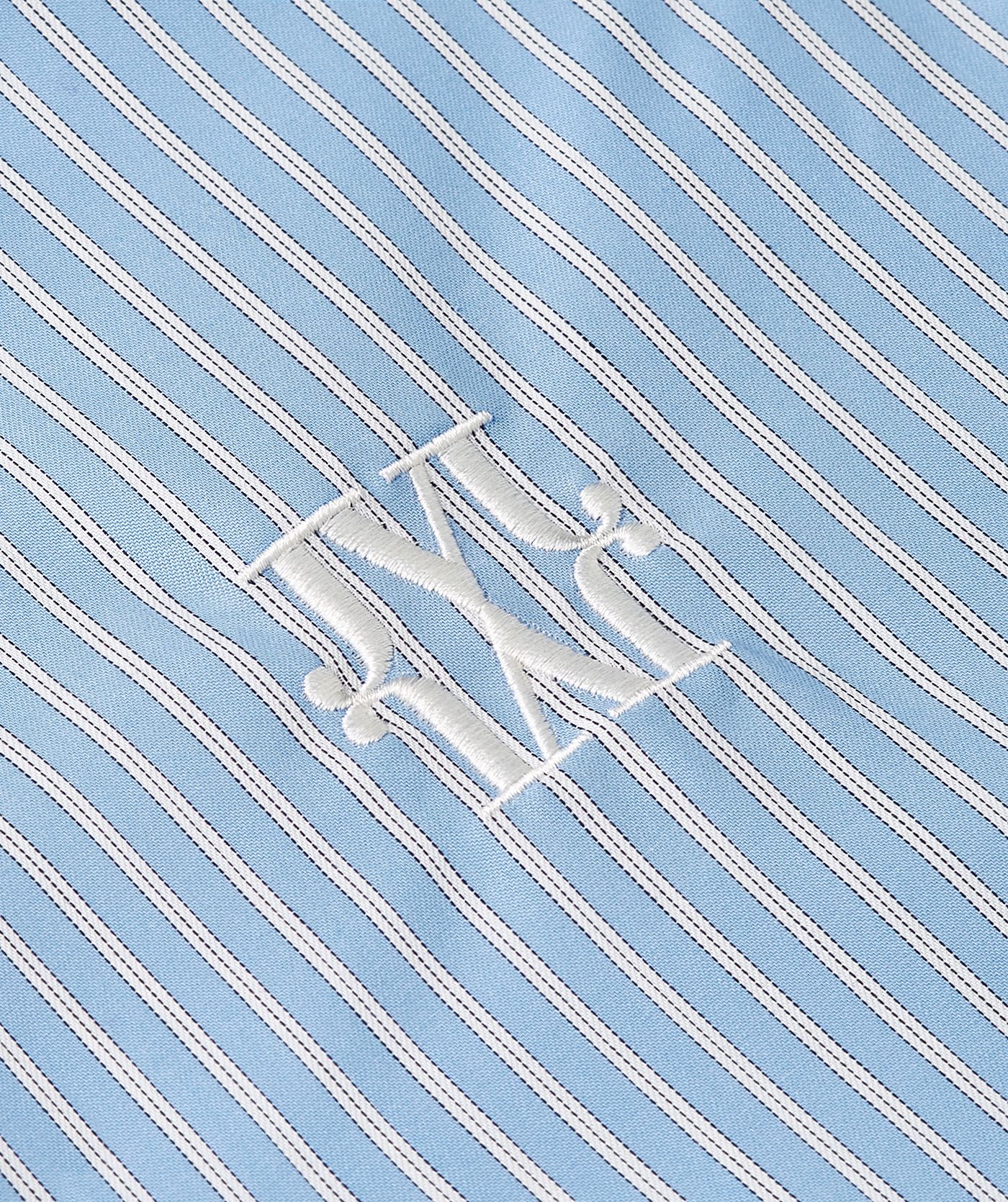 JV-SUSIE straight fit blouse met strepen - blue stripe
