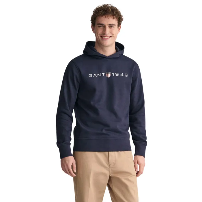 Gant Printed Graphic Hoodie Heren