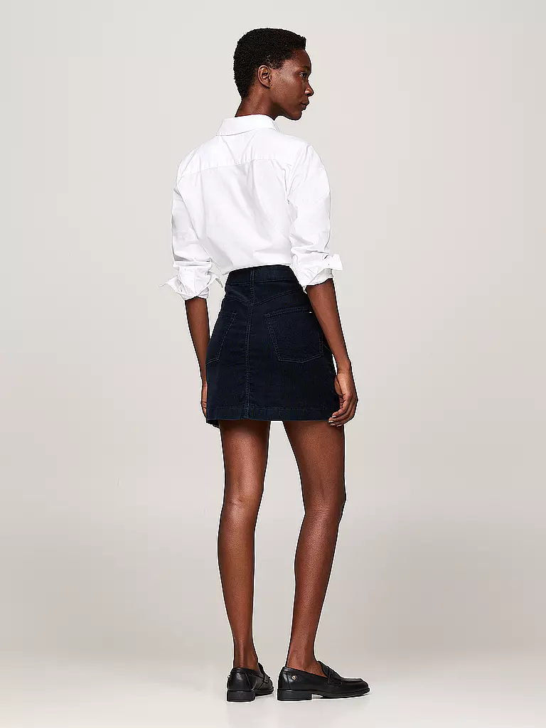 TOMMY HILFIGER Cordrock dunkelblau
