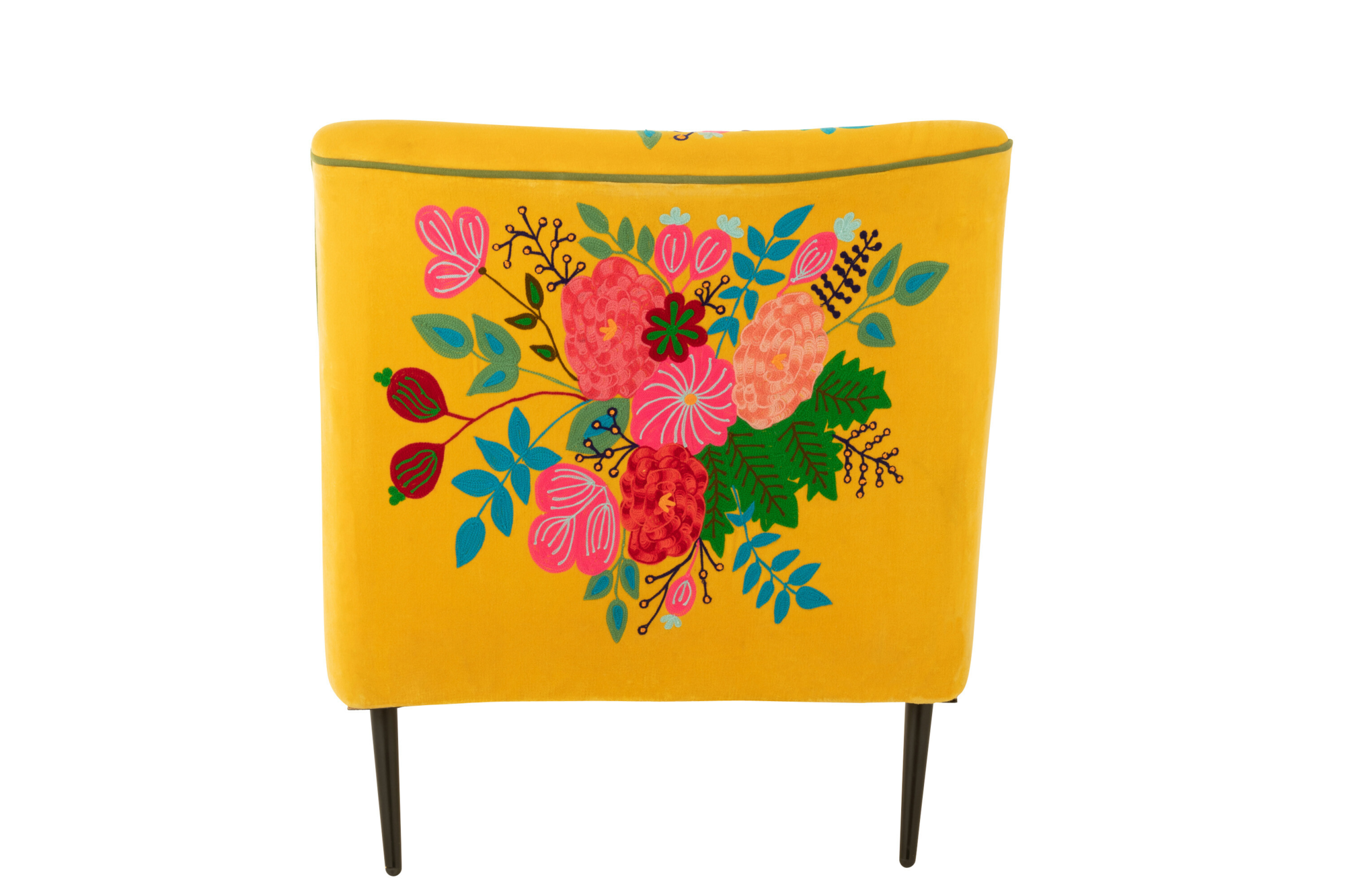 Fauteuil  Bloemen Mangohout Geel