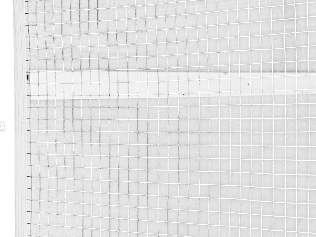 Poulailler en bois avec enclos - 10 poules - L. 266 x P. 174 x H. 205 cm - Blanc - FERAS