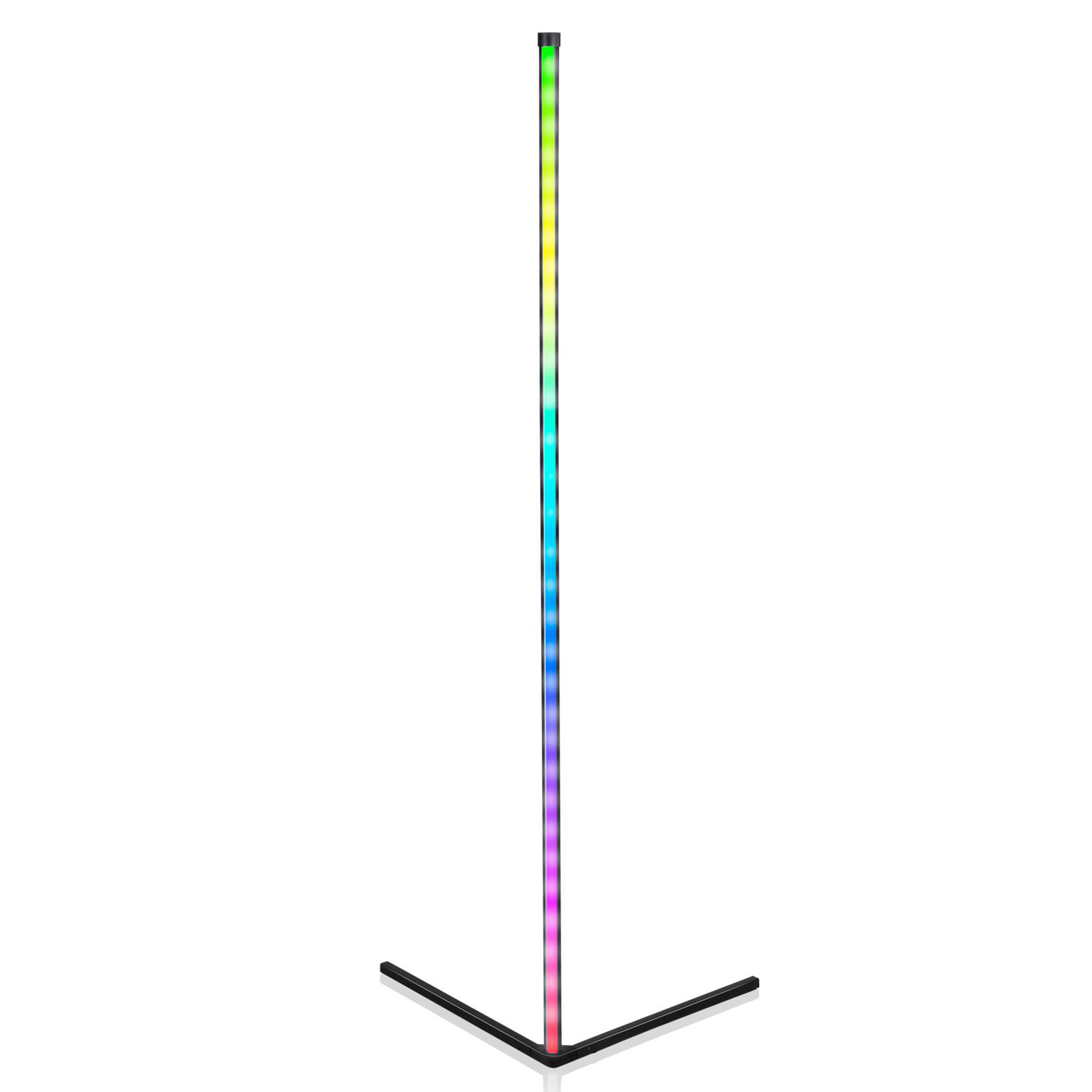 LED RGB Stehlampe schwarz