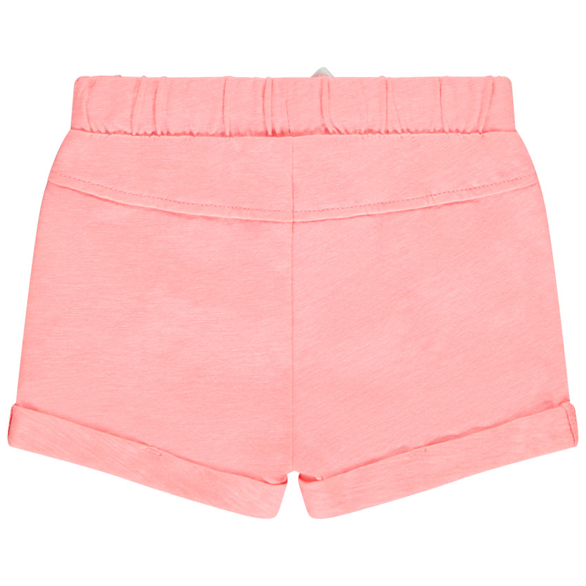 Short uni en jersey slub pour bébé fille