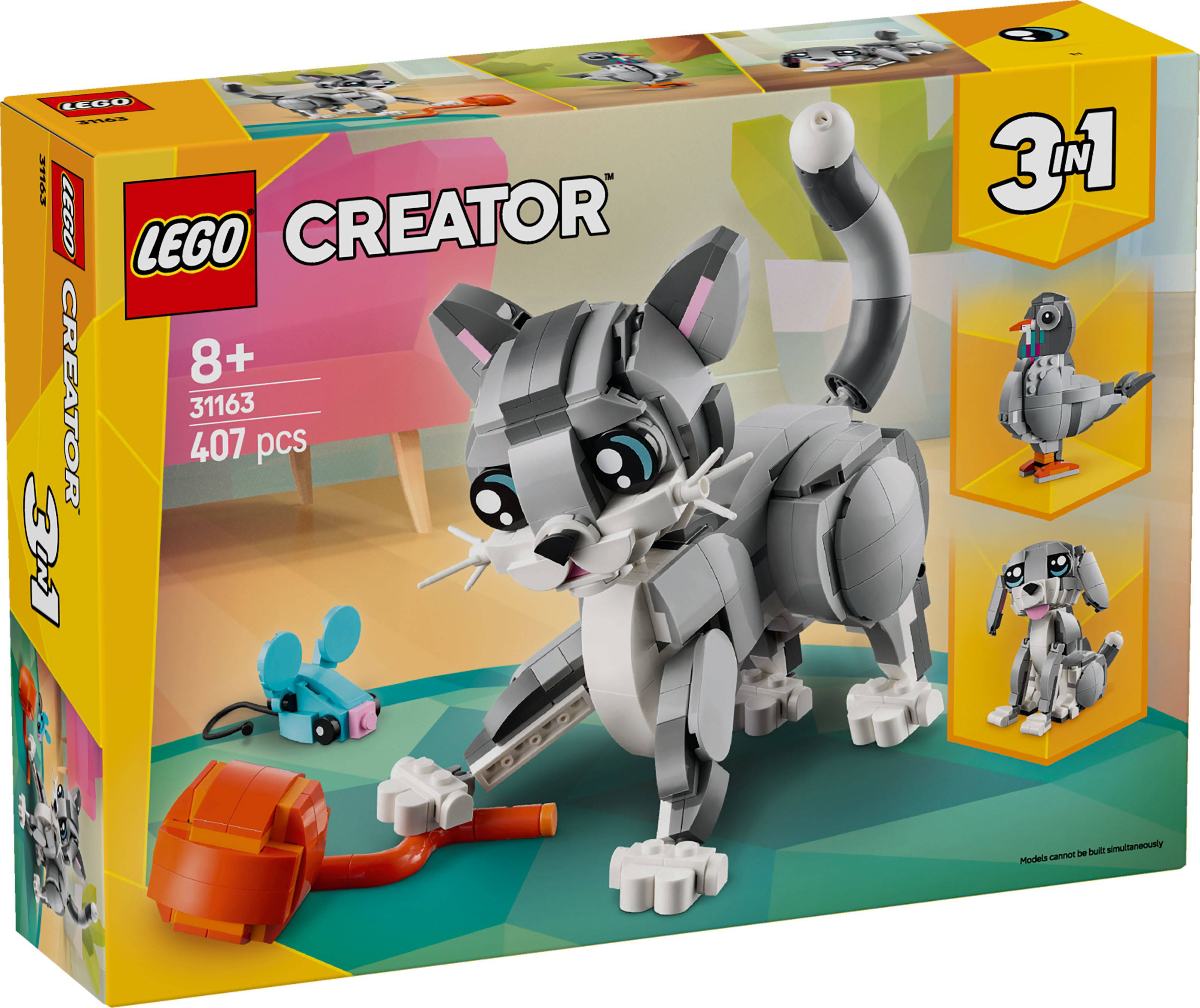 LEGO 3in1 Speelse kat dierenspeelset 31163