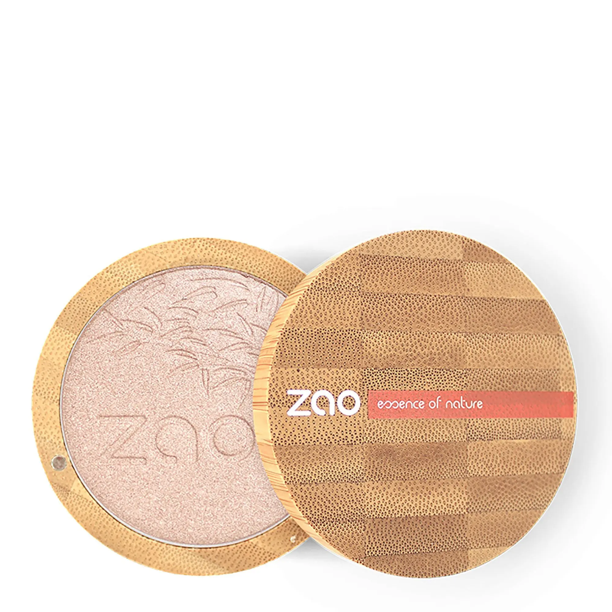 Zao Makeup - Shine-up Powder Bio, vegan et rechargeable Champagne Rosé - Illuminateur