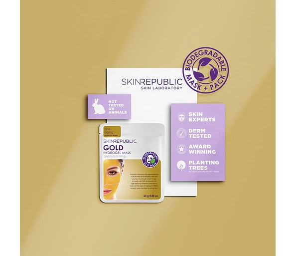 SKINREPUBLIC Gold Hydrogel Face Mask