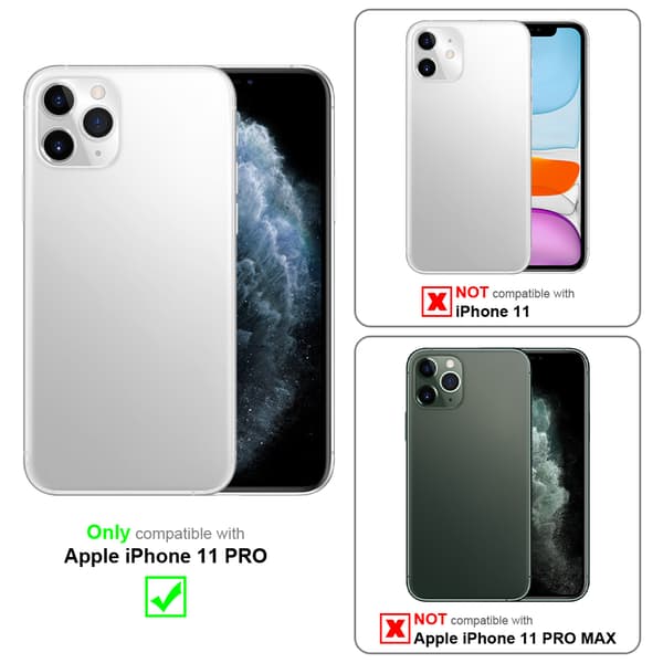Deksel til iPhone 11 PRO 360° helkroppsbeskyttelse Silikondeksel foran og bak, allroundbeskyttelse med skjermbeskyttelse
