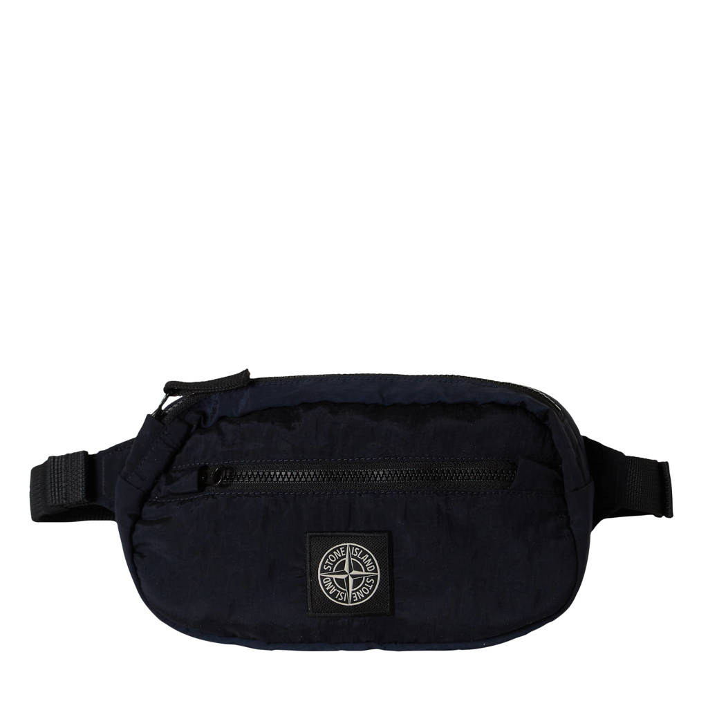tas donkerblauw met logoprint