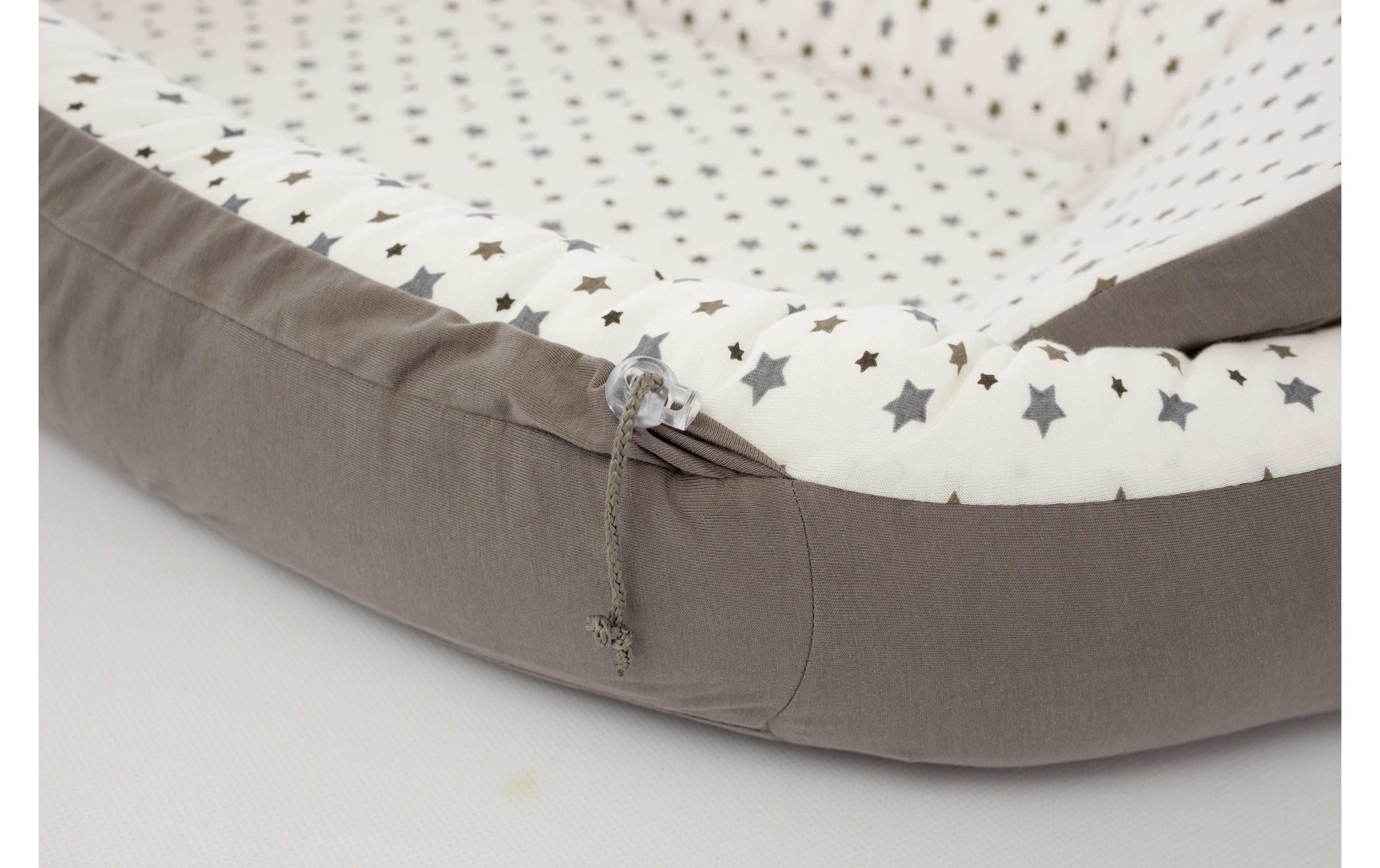 Babynest Home Premium Sterne Weiss<br>Liegehilfe für Babys