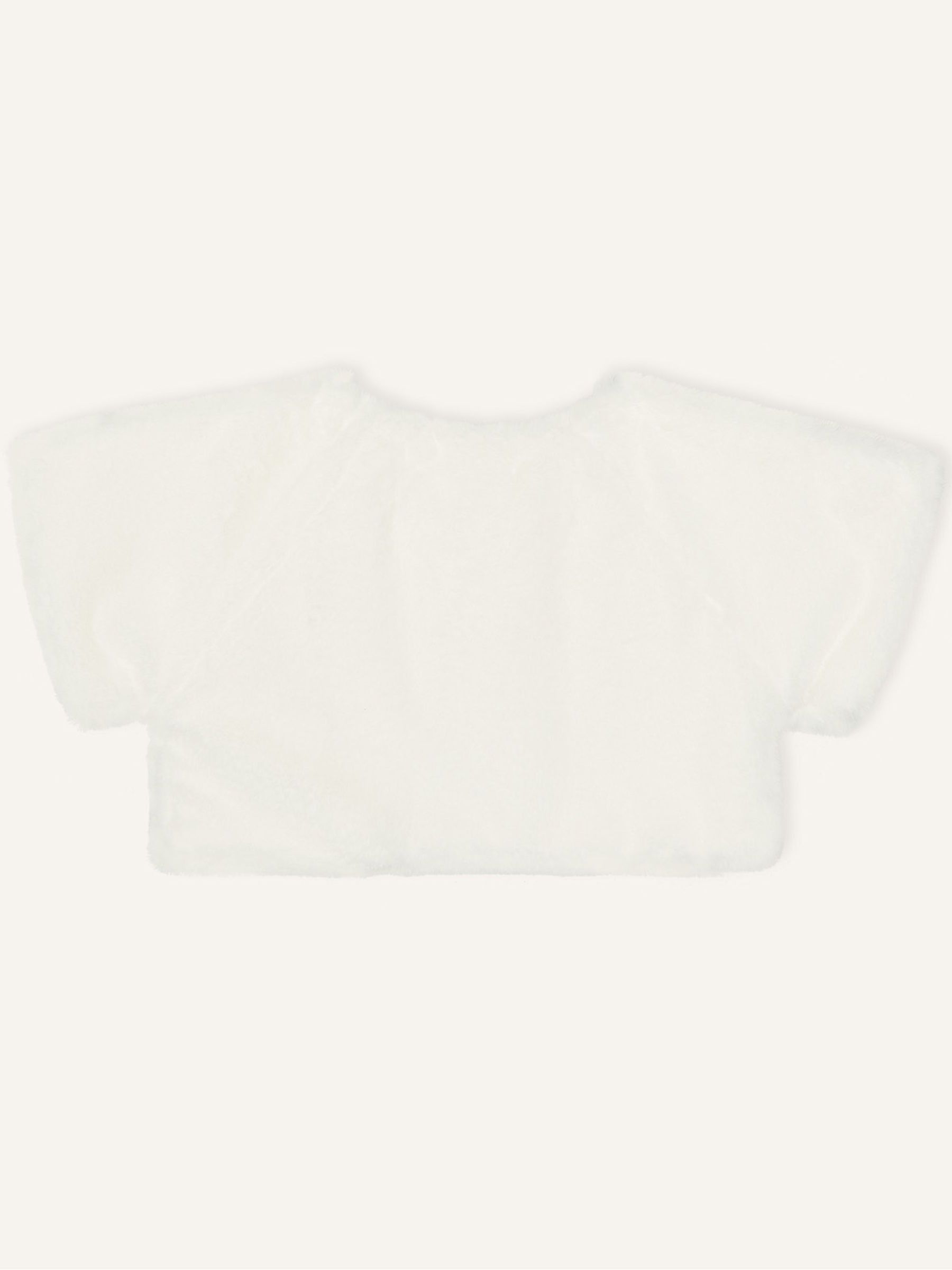 Natuurlijk - Monsoon - Superzacht vest met kraag van imitatiebont van 100% katoen