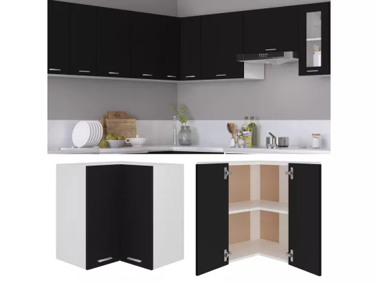 Armoire d'angle suspendue 