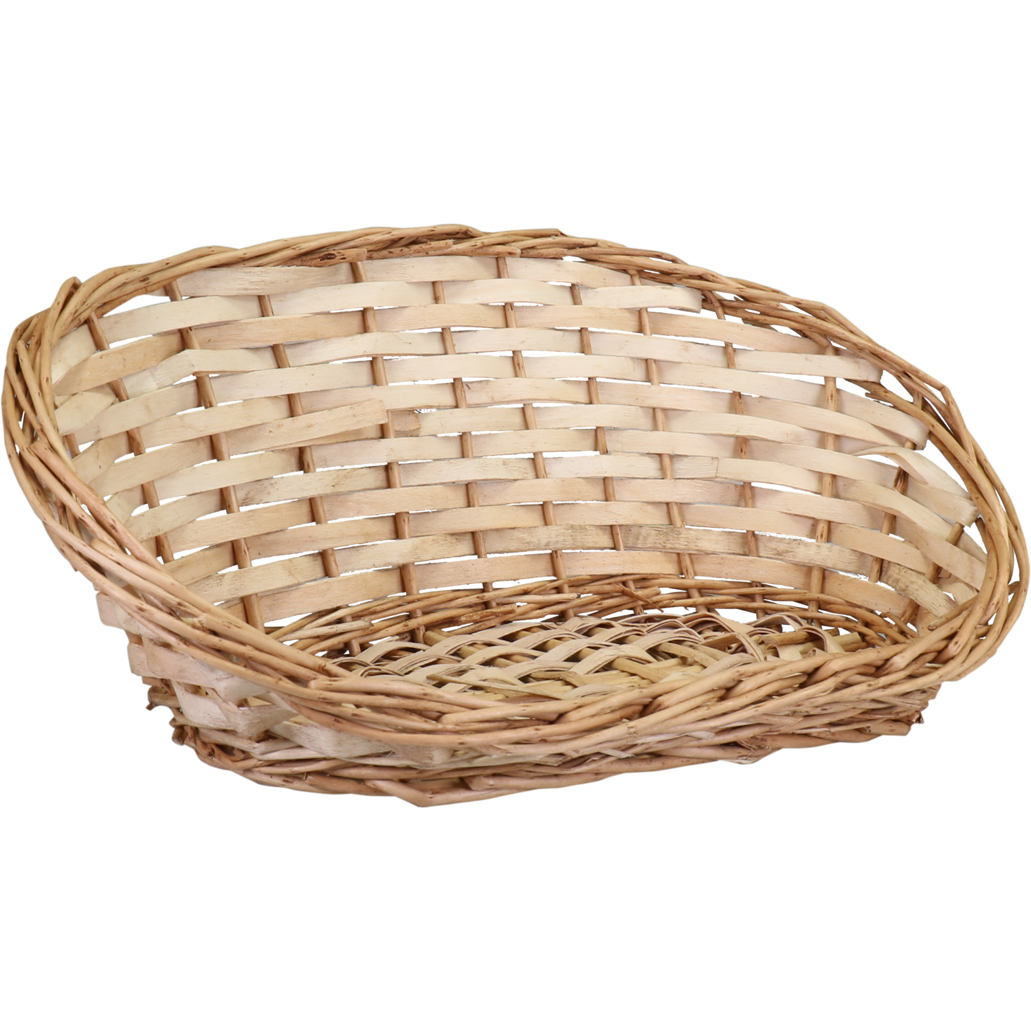 Mand, riet, 39x16x14cm, naturel