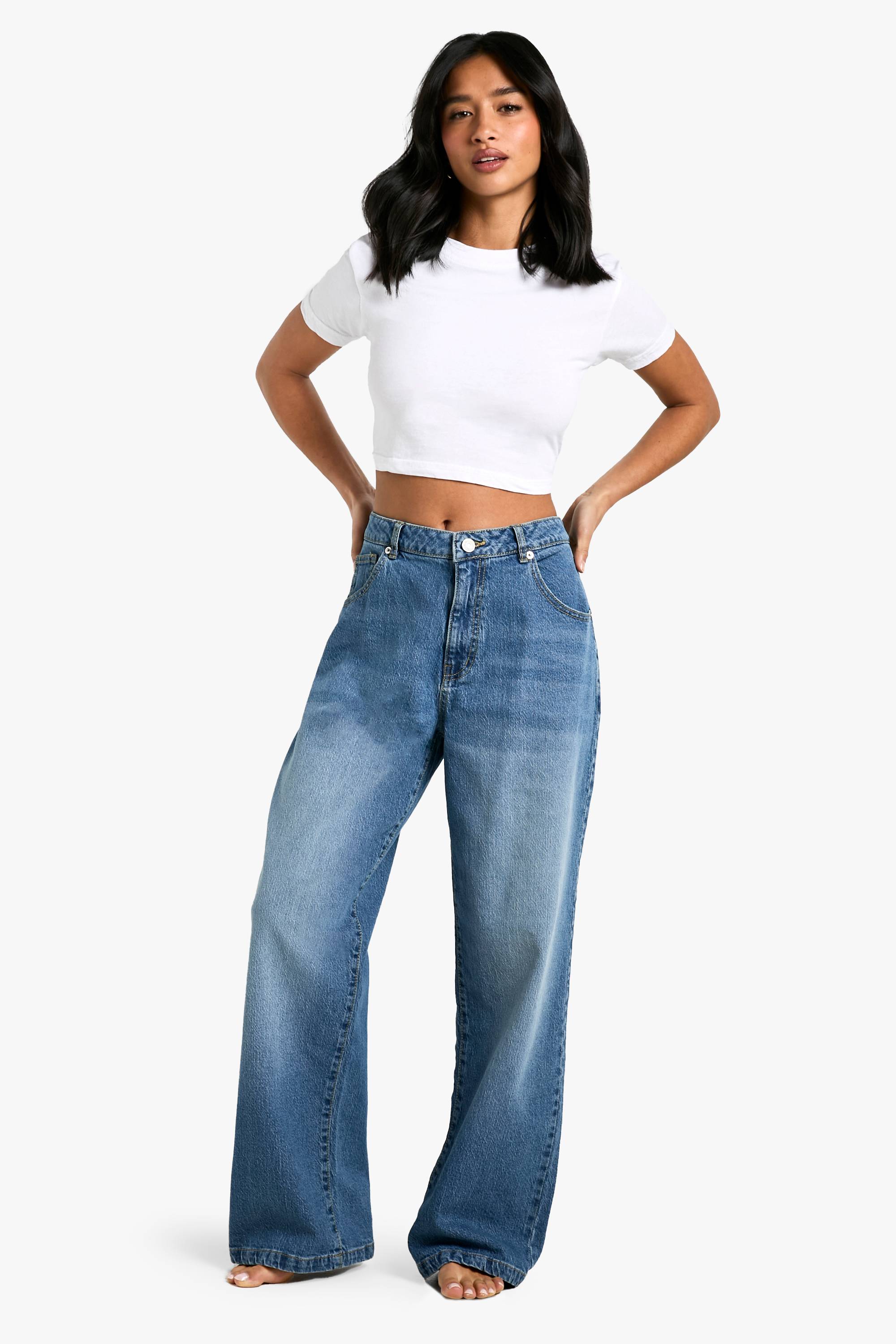 boohoo Jean Droit Basic Petite