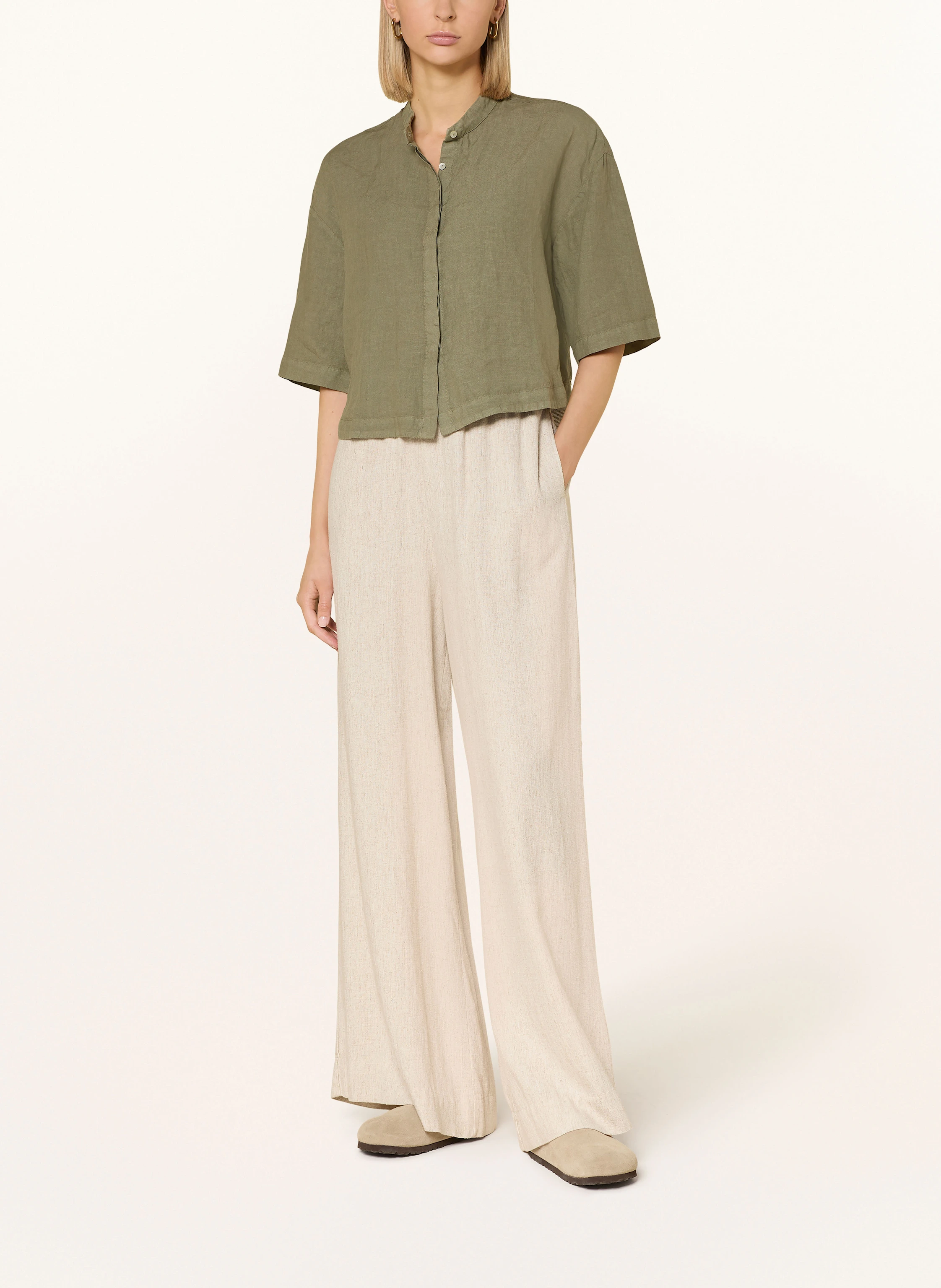 120%lino Leinenbluse mit 3/4-Arm