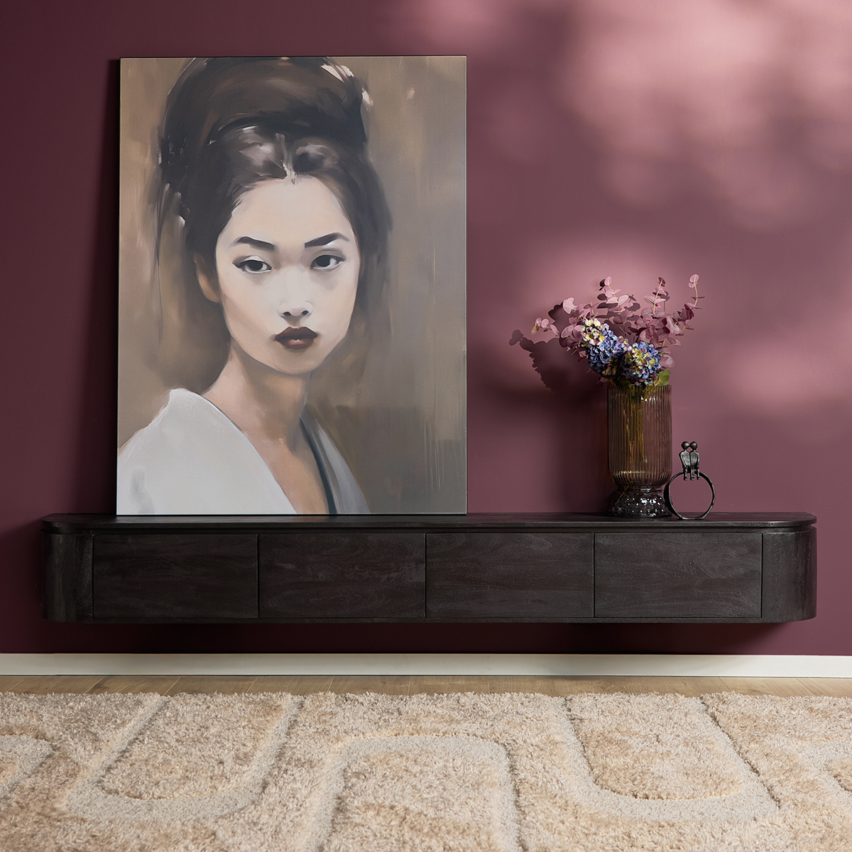 Tv meubel Houdini Zwart 240 cm