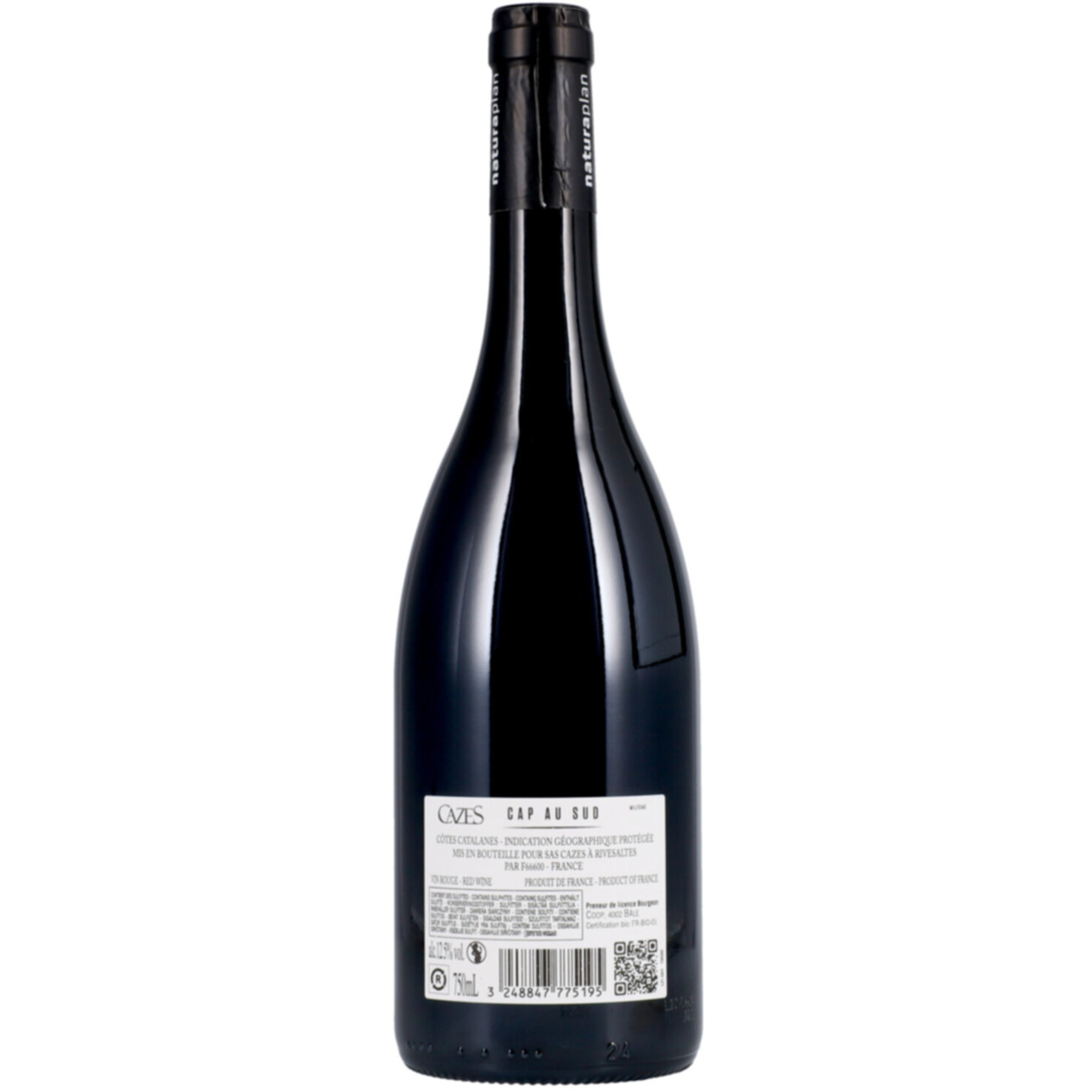 Naturaplan Bio Languedoc-Roussillon Cap au Sud Domaine Cazes -75cl