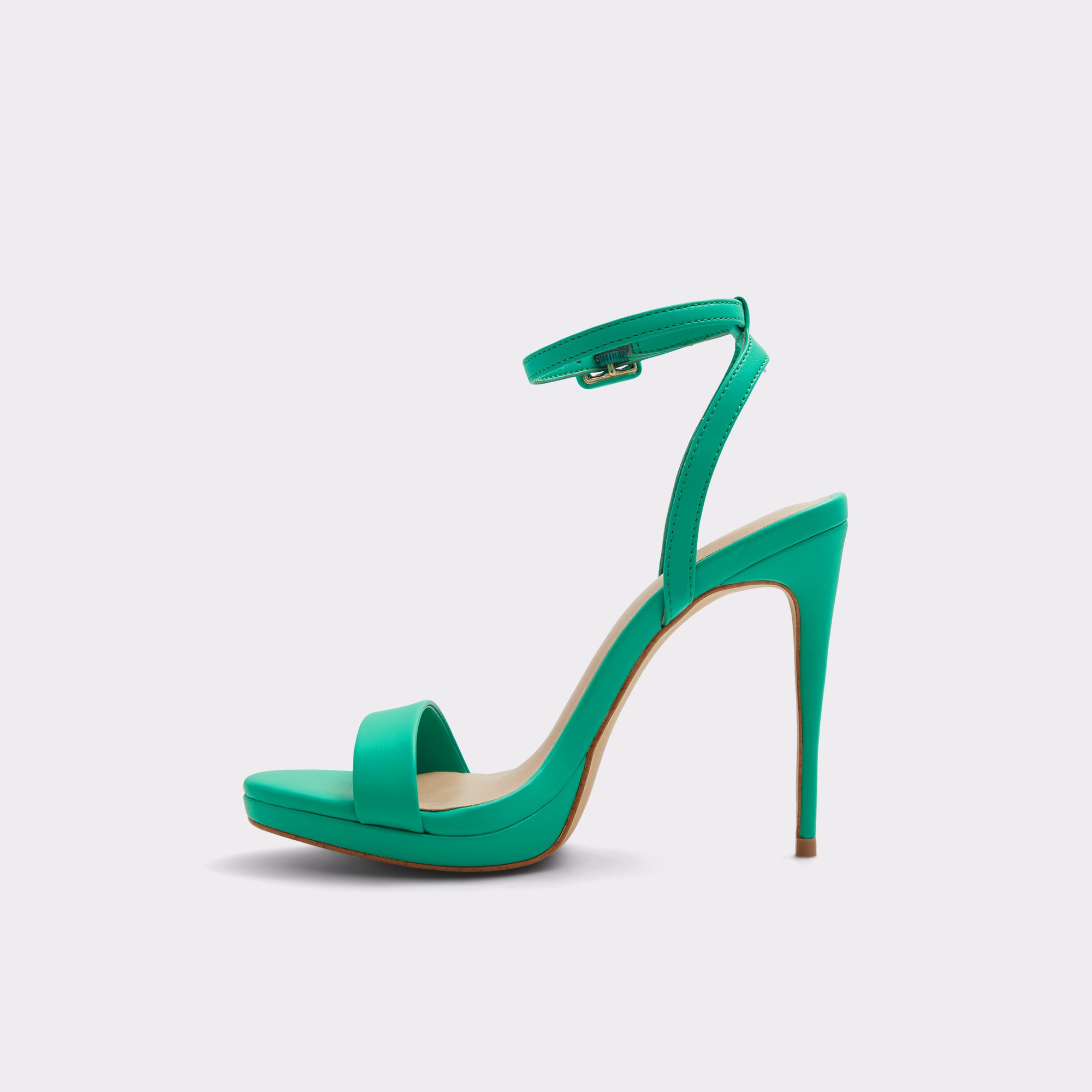Kat Dark Green Women Strappy Sandals