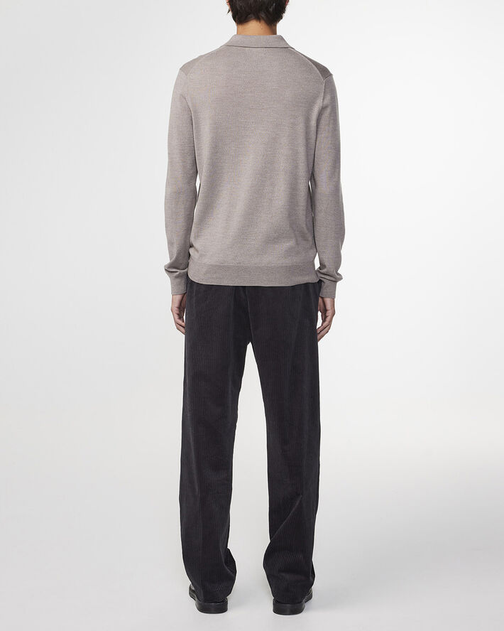 NN07 Sergio zip polo 6605 Mørkegrå