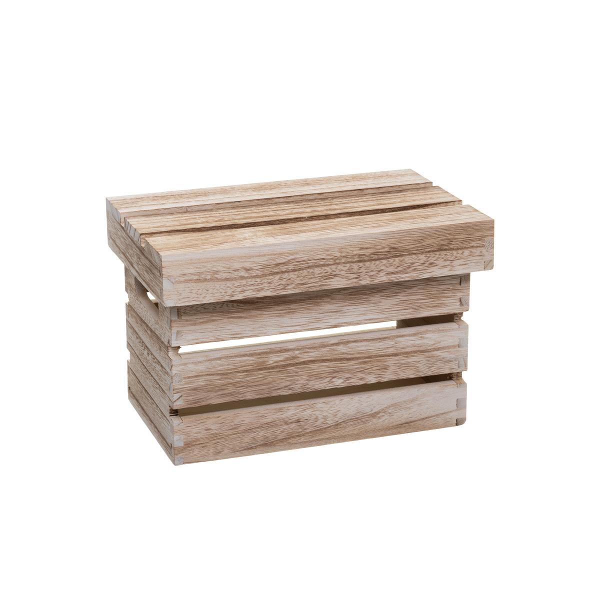 BOITE CAGETTE BOIS D.26X16X16CM