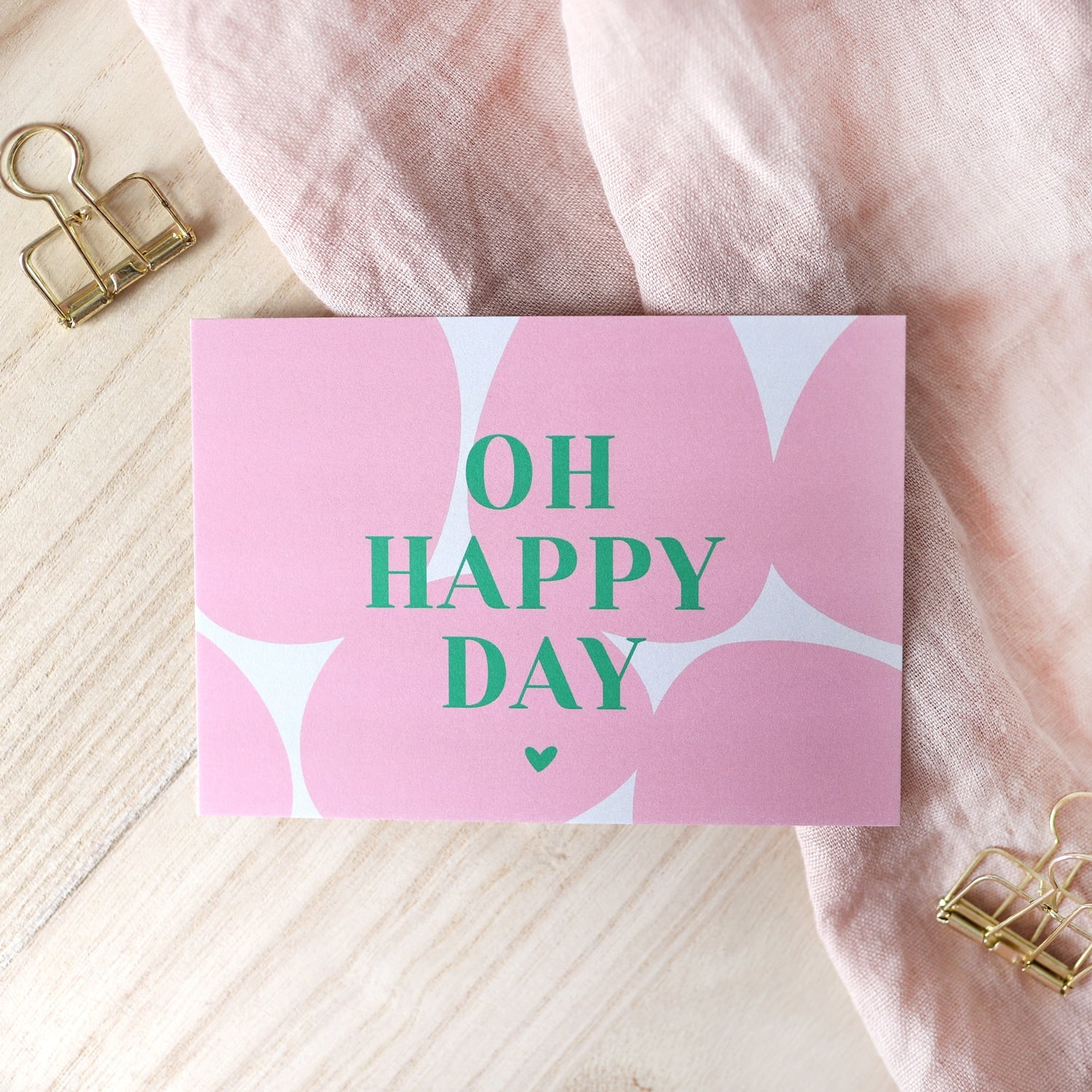 Postkarte „Oh happy day