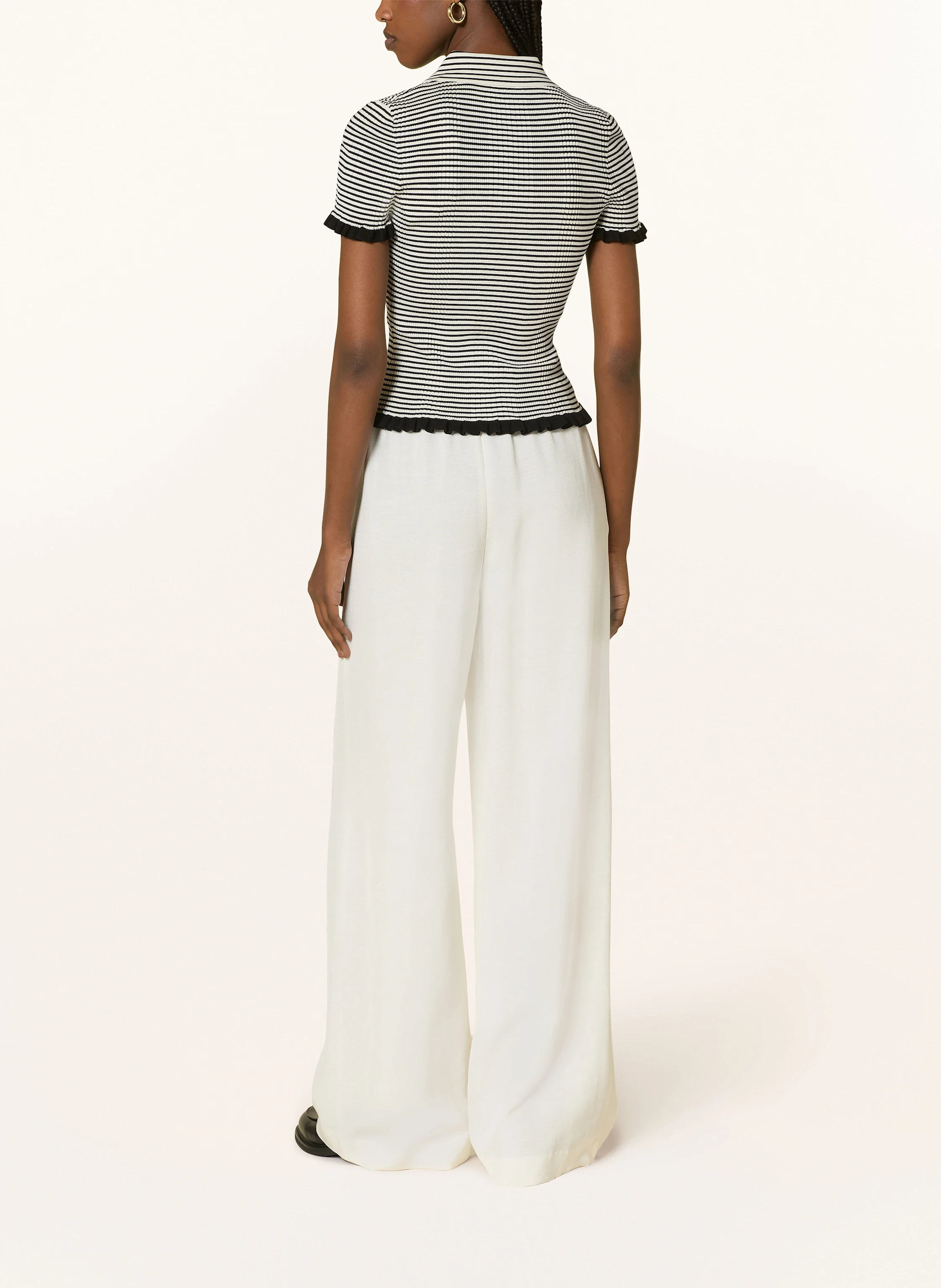 CLAUDIE PIERLOT Strickbluse mit Rüschen